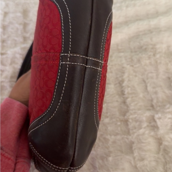 Coach Red and Brown Women's Bag - Picture 4 of 16